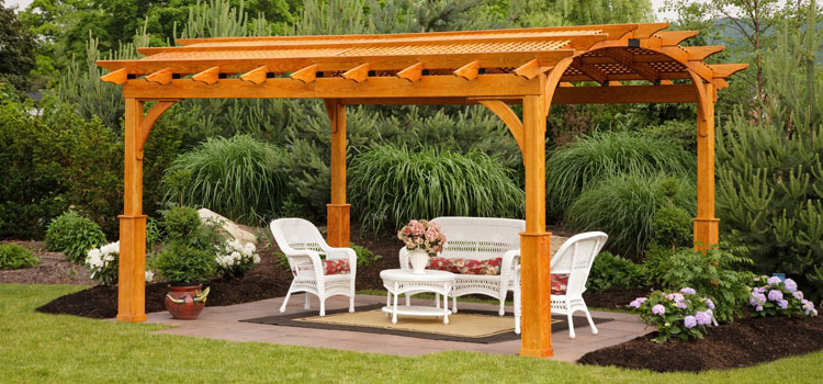 Cedar Wood Pergola Installation in Valley Village, CA