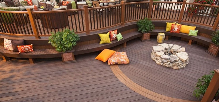 Gray TREX Decking in Valley Village, CA