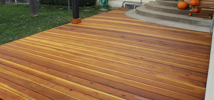 Smooth Redwood Decking in Valley Village, CA